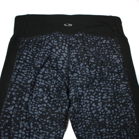 Champion Duodry Black Animal Print Crop Pants S - Picture 5 of 5